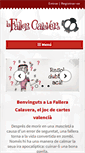 Mobile Screenshot of lafalleracalavera.com